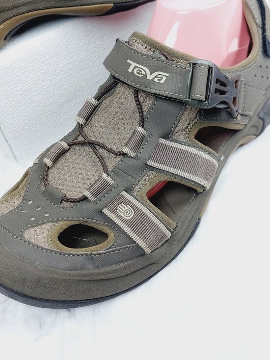 Teva Men\'s Olive Green Omnium 2 Close-Toe Mesh Sports Sandal Size US 11.5 main image 4